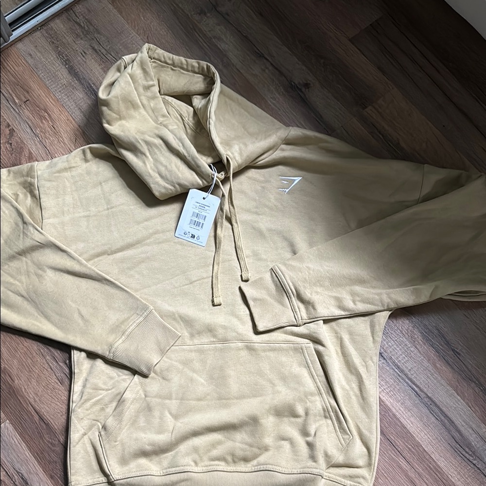 Gymshark yellow crest oversized hoodie